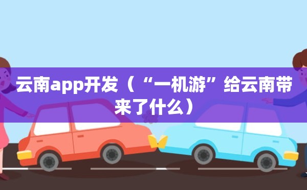 云南app开发（“一机游”给云南带来了什么）