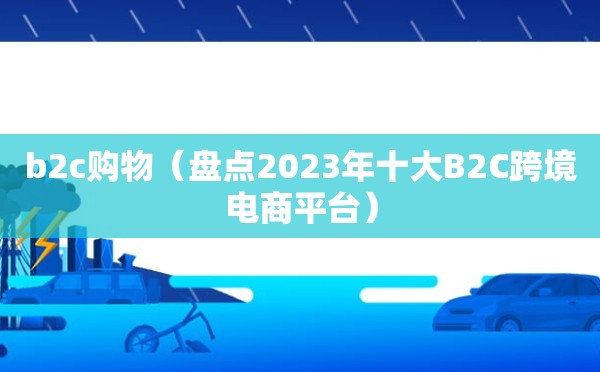 b2c购物（盘点2023年十大B2C跨境电商平台）