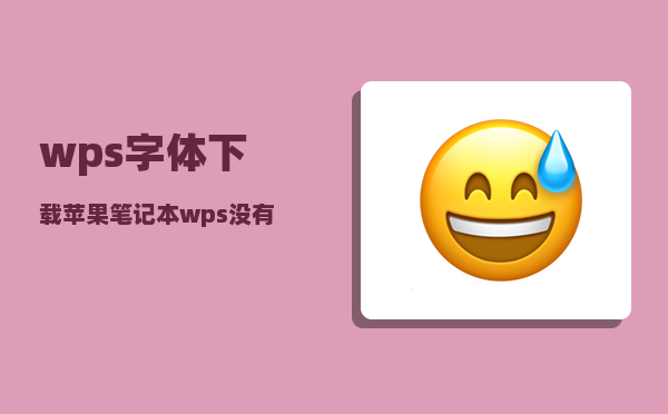 wps字体下载_苹果笔记本wps没有字体