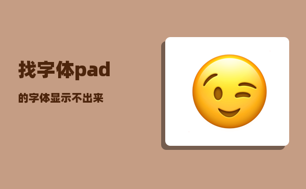 找字体_pad的字体显示不出来