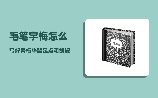 毛笔字梅怎么写好看（梅华鼠足点和胡椒点在画法上有什么区别）