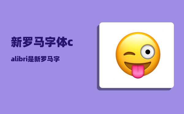 新罗马字体_calibri是新罗马字体吗