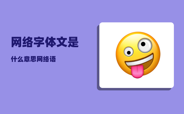 网络字体_文是什么意思网络语