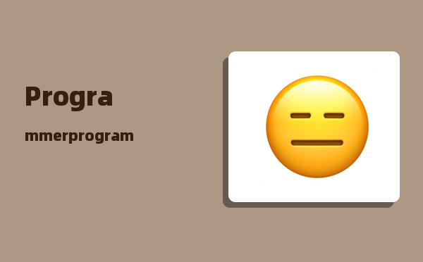 Programmer_programmer安装教程