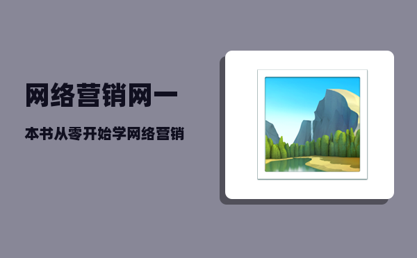 网络营销网（一本书从零开始学网络营销和推广）