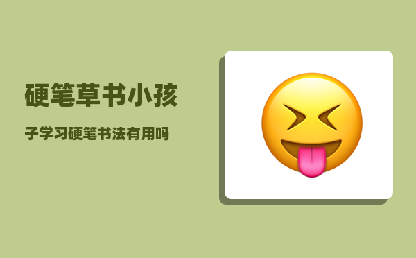 硬笔草书_小孩子学习硬笔书法有用吗