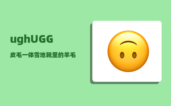 ugh_UGG皮毛一体雪地靴里的羊毛脏了如何清洗