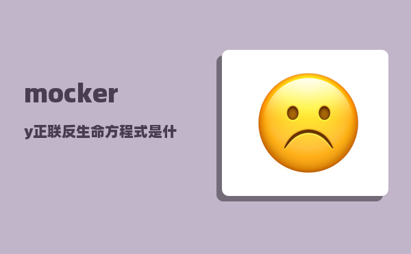 mockery_正联反生命方程式是什么