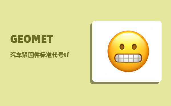 GEOMET_汽车紧固件标准代号tf61什么意思