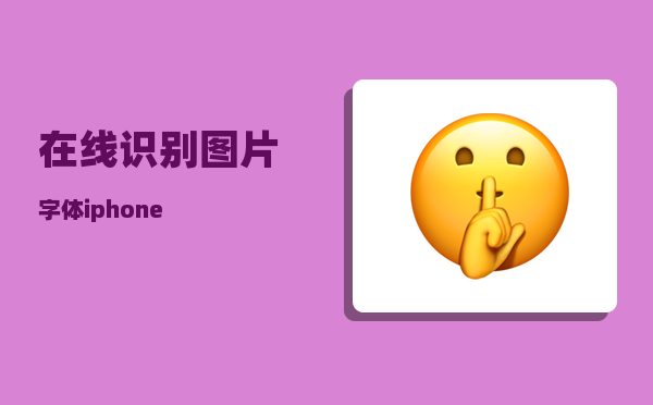 在线识别图片字体_iphone