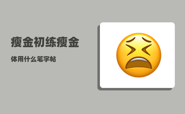 瘦金_初练瘦金体用什么笔字帖