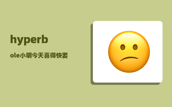 hyperbole_小明今天喜得快要发疯了是什么句