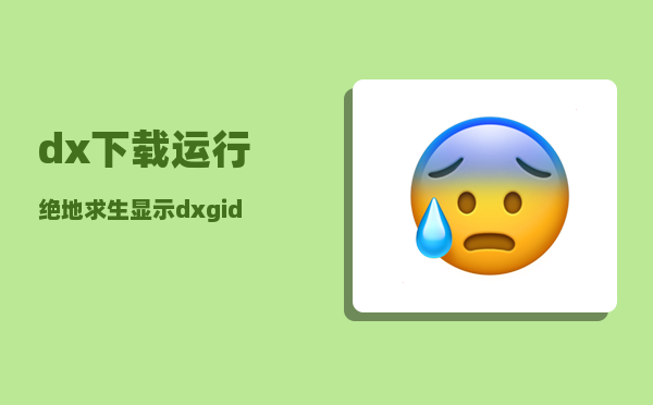 dx下载_运行绝地求生显示dxgidll缺失是怎么个情况