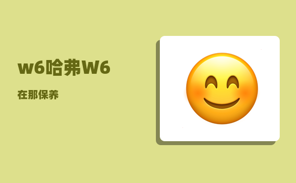 w6_哈弗W6在那保养