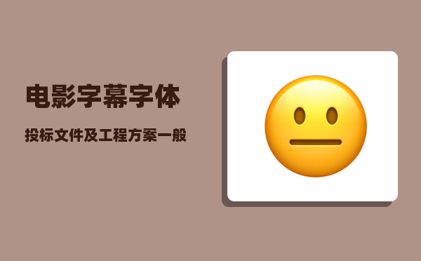 电影字幕字体_投标文件及工程方案一般采用什么字体