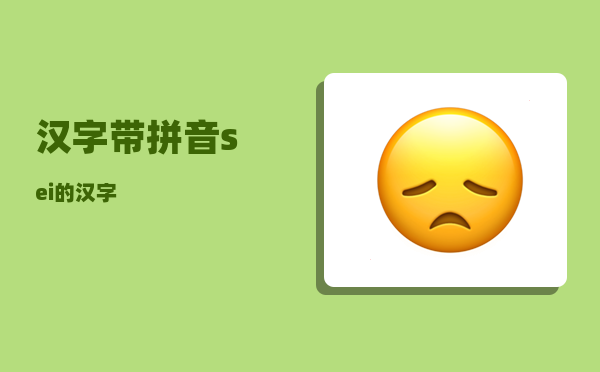 汉字带拼音_sei的汉字