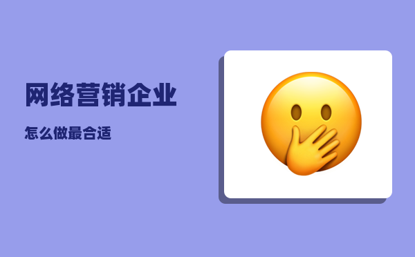 网络营销企业（怎么做最合适）