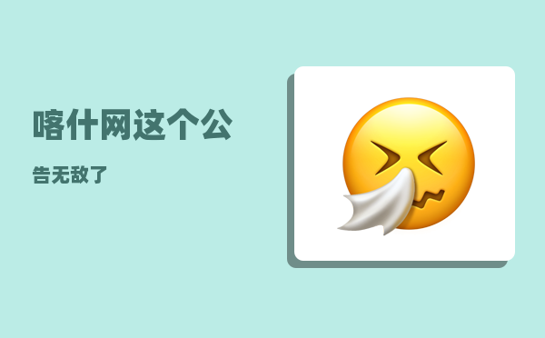 喀什网（这个公告无敌了）